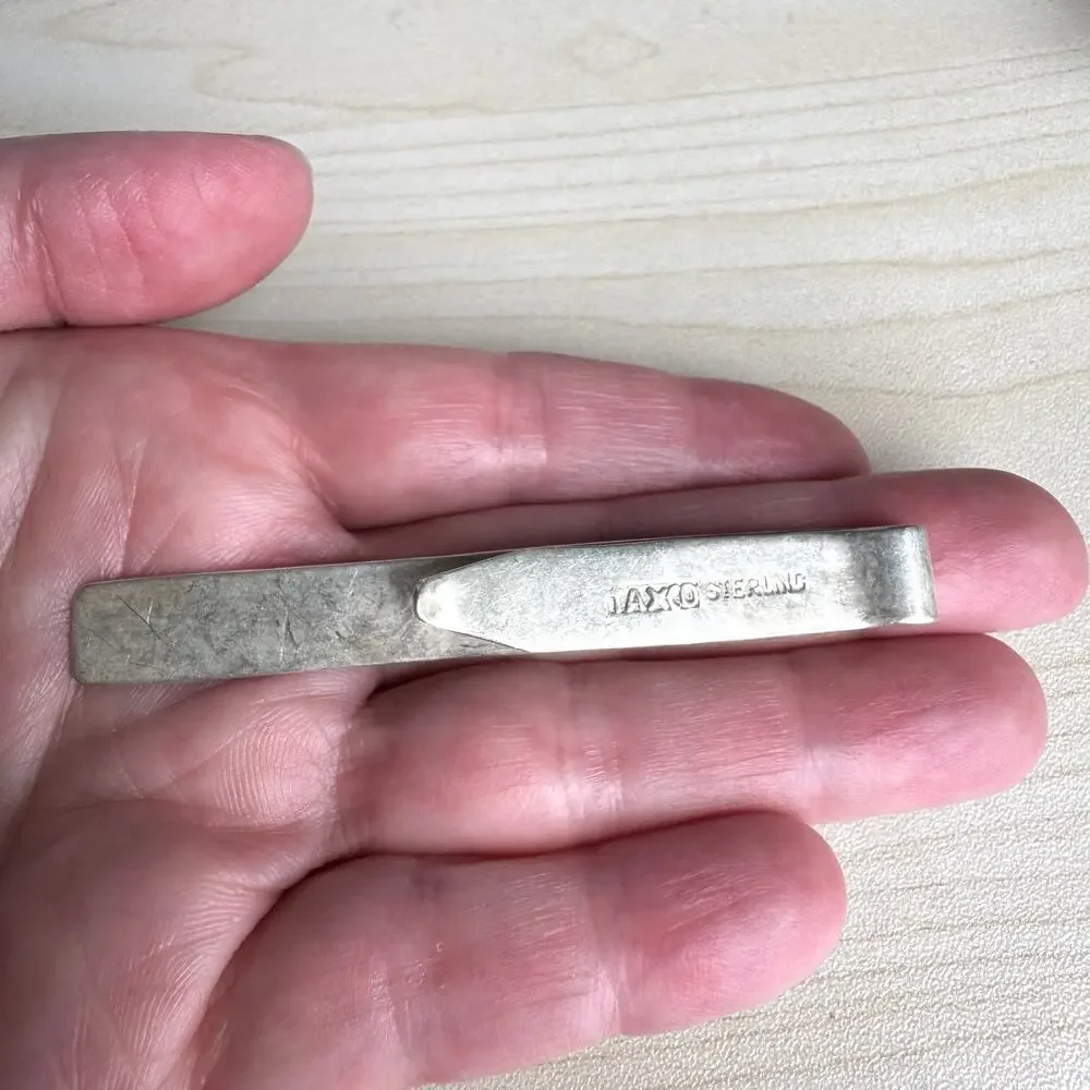 Vintage TAXCO Sterling Silver Tie Clip